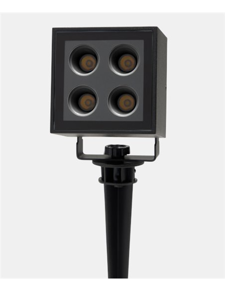 Crest outdoor projector - FORLIGHT - Black spike lamp