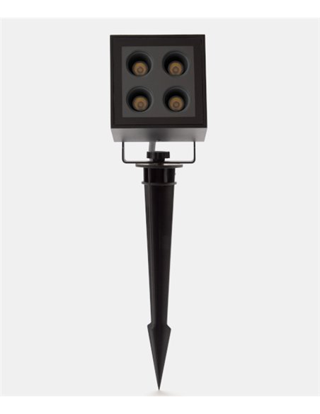 Crest outdoor projector - FORLIGHT - Black spike lamp