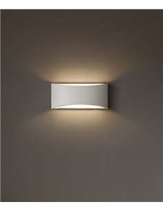 Dana wall light - ACB - Decorative wall light in white plaster