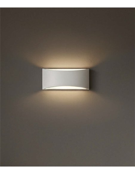 Dana wall light - ACB - Decorative wall light in white plaster