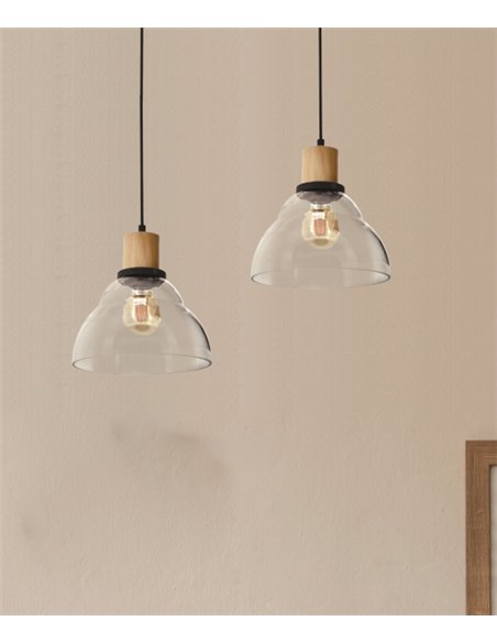 Galywood pendant lamp - IDP Lampshades - Glass shade