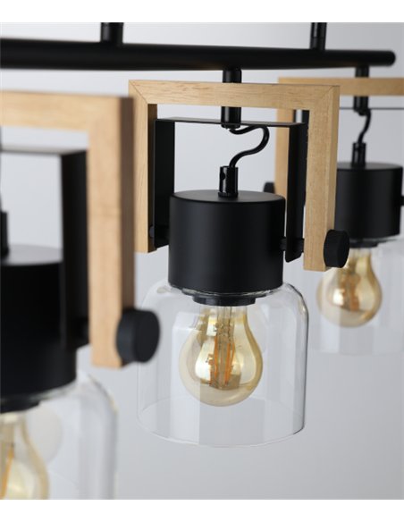 Nordica pendant lamp - IDP Lampshades - Linear lamp with 3 lights