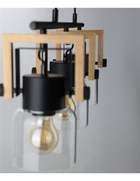 Nordica pendant lamp - IDP Lampshades - Linear lamp with 3 lights