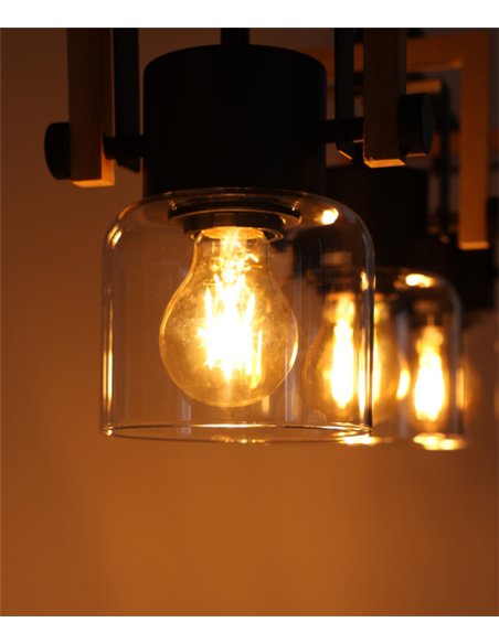 Nordica pendant lamp - IDP Lampshades - Linear lamp with 3 lights