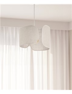 Alicante pendant lamp - IDP Lampshades - Linen shade