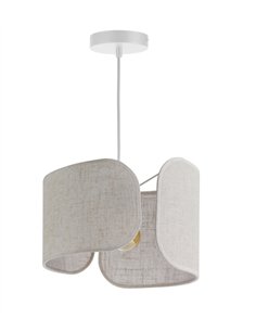 Alicante pendant lamp - IDP Lampshades - Linen shade 2