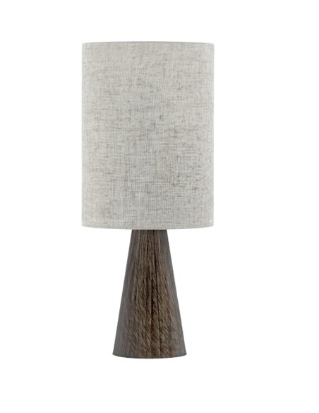 Rodrigo table lamp - IDP Lampshades - Linen and wood design