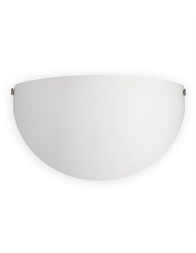 Dina opal/chrome wall light - ACB - Double layer glass, 25 cm