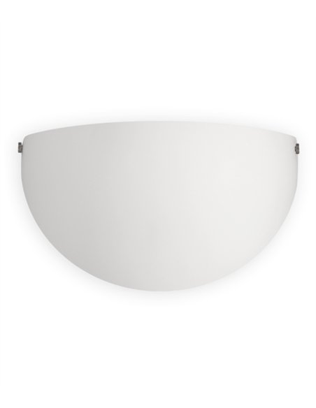 Dina opal/chrome wall light - ACB - Double layer glass, 25 cm