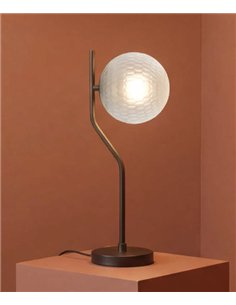 Maui table lamp - ACB - Globe-style lamp with black or gold base