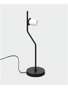 Maui table lamp - ACB - Globe-style lamp with black or gold base 2