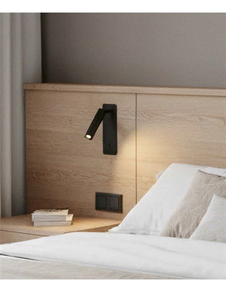 Aron recessed wall light - ACB - Adjustable reading lamp