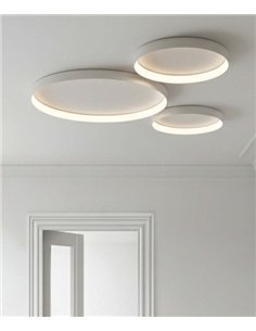 Grace Ceiling Light - ACB - Round dimmable LED ceiling light, white or black, available in 3 sizes