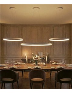 Grace ceiling pendant light - ACB - LED, cylindrical shape, white
