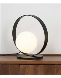 Halo table lamp - ACB - Ball-shaped table lamp in gold or black