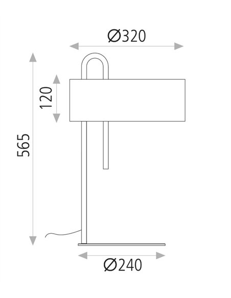 Clip Table Lamp - ACB - Modern and elegant looking decorative black table lamp