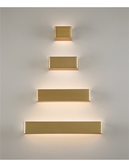 Icon rectangular wall light - ACB - White/Black, LED
