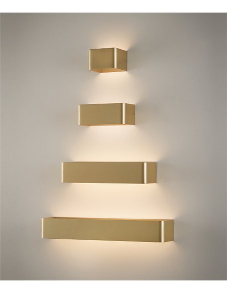 Icon rectangular wall light - ACB - White/Black, LED