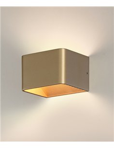 Icon rectangular wall light - ACB - White/Black, LED 2