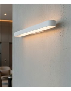 Gala wall light - ACB - LED, White or black lamp, 43 cm