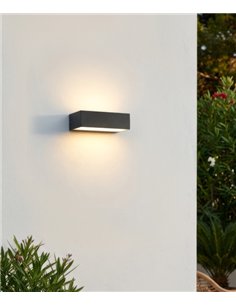 Draco outdoor wall light Draco - ACB - Anthracite wall light, 20.7 cm