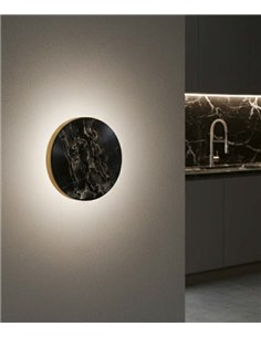 Chameleon wall light - ACB - Decorative marble lamp, Ø15 cm
