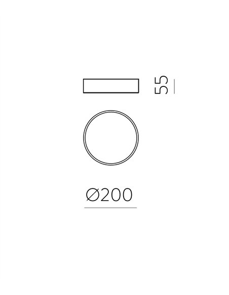London ceiling light - ACB Lighting - Modern circular LED lamp
