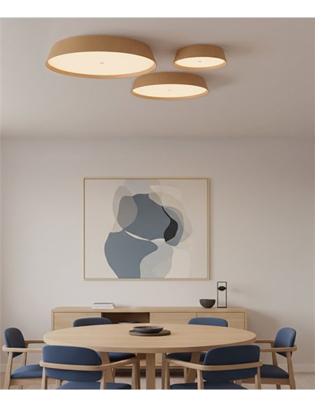 Cora ceiling light - ACB Lighting - Modern natural wood lamp