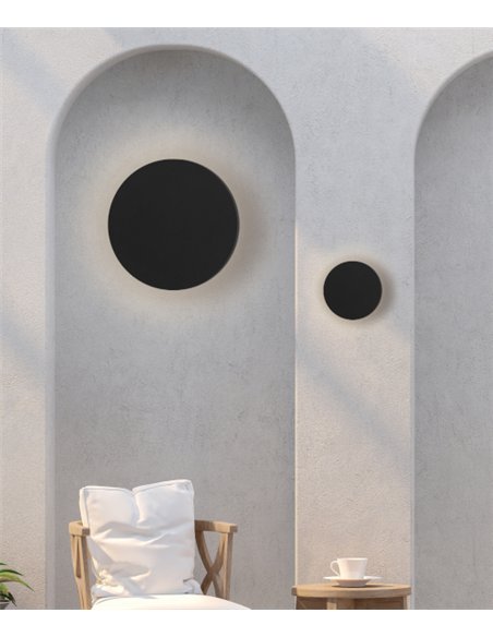 Combo outdoor wall light - ACB - Decorative circular LED wall light IP65