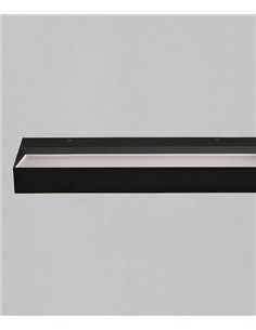 Brick wall light - ACB - Integrated LED 20W-56W, 2380-7020 lm, microprismatic diffuser, white and black finish