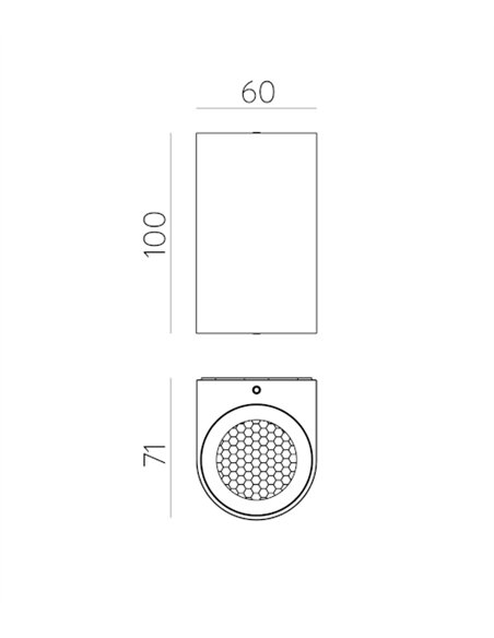 Nexo outdoor wall light - ACB - Modern LED wall light