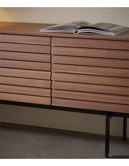 Sussex sideboard - Punt Mobles - Wooden sideboard available in oak or walnut