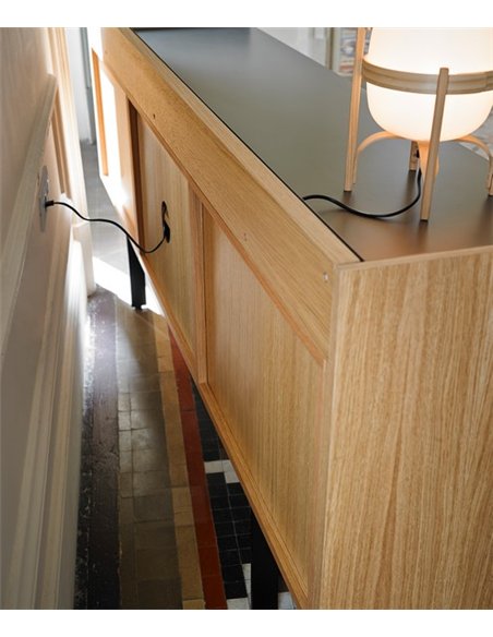 Stockholm sideboard - Punt Mobles - Wooden sideboard, 80 cm