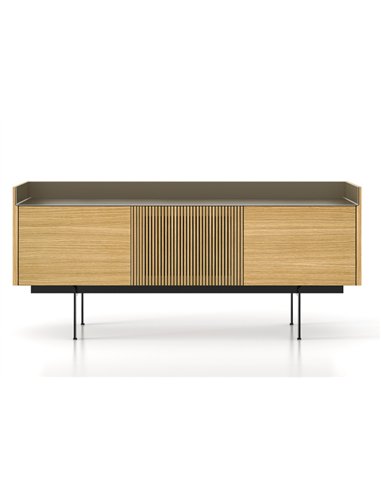 Stockholm sideboard - Punt Mobles - Wooden sideboard, 80 cm