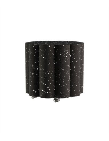 Nuvol stool - Punt Mobles - Black stool made from recycled materials