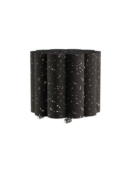 Nuvol stool - Punt Mobles - Black stool made from recycled materials