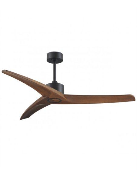 Cancún outdoor ceiling fan without light - AJP - IP44 ceiling fan with natural wood blades, breeze mode and 6 speeds
