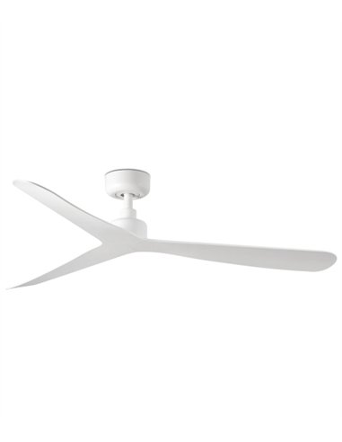 Rocker ceiling fan without light - Faro - White ceiling fan with 3 blades and ultra-quiet motor