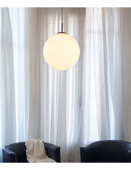 Moon pendant light - Luxcambra - Ball lamp, Ø 30 cm