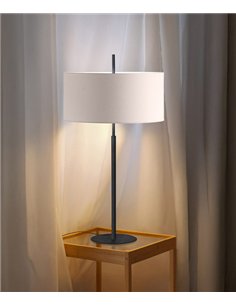 Nautic table lamp - Luxcambra - Elegant design, white canvas shade