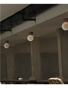 Abisal ceiling light - Luxcambra - Alabaster and ceramic decorative lamp