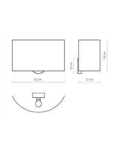 Corba wall light - Luxcambra – Lamp with reader, Cotton shade 2