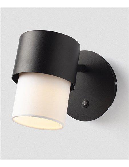 Kan wall light - Luxcambra - Adjustable lamp with cotonet lampshade