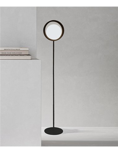 Ring F floor lamp - B.lux - Decorative ring-shaped lamp with ambient light