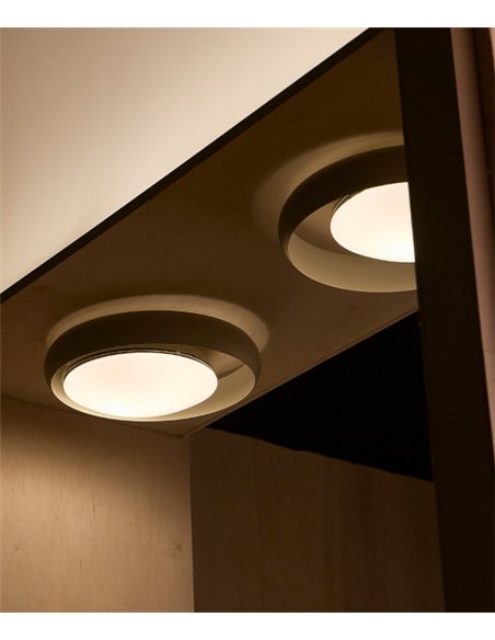 Ring C45 ceiling light - B.lux - Circular design with glass diffuser and uniform light