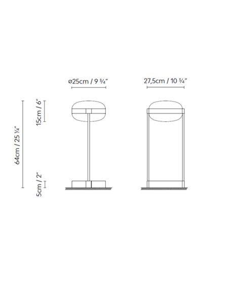 Beaded T table lamp - B.lux - Double blown-glass diffuser with direct and indirect light