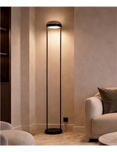Beaded F floor lamp - B.lux - Double blown-glass diffuser with direct and indirect light