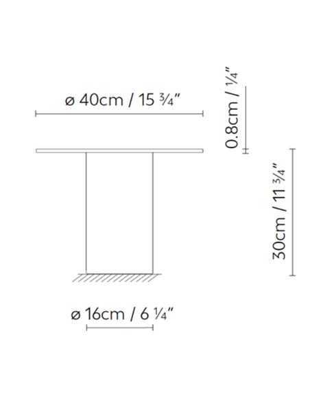 Beira T table lamp - B.lux - Minimalist design with translucent glass and ambient light