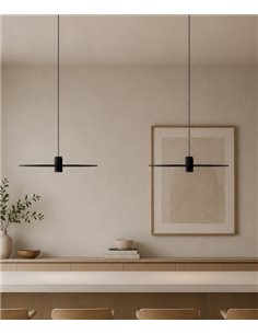 Beira S DK 450 pendant light - B.lux - Minimalist design with circular shade and focused light