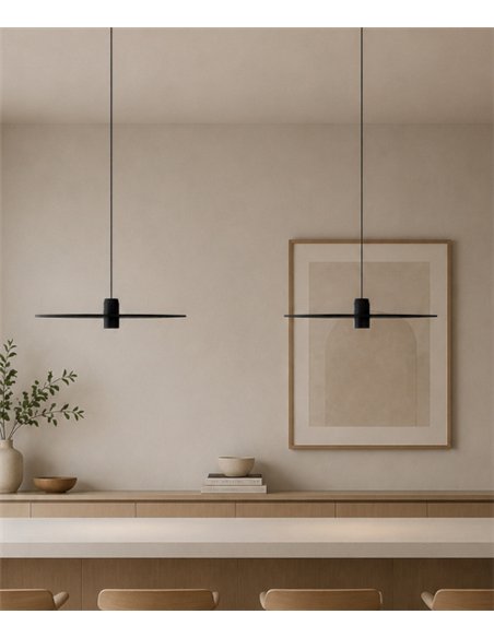 Beira S DK 450 pendant light - B.lux - Minimalist design with circular shade and focused light